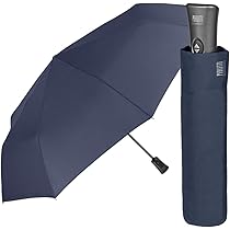 Ombrello Golf Pieghevole Perletti - Nero, Diametro 118 Cm, Apertura Automatica, Fibra Di Vetro, Antivento - Foto 8