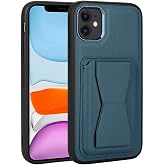 Aksesuarcim Apple iPhone 11 ile Uyumlu Kılıfı Pu Deri Kartlıklı Stand Olabilen Kamera Lens ve Darbe Korumalı Tarz Kapak Memo 