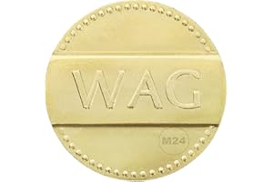 MÜNZER24 AEG - Wag Waschmarke, Token Waschmünze für Münzzähler & Münzkassierer, VE=50