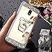 Produktbild Galaxy J5 2017 Hülle, Spiegel Hülle für Samsung Galaxy J5 2017, Surakey Luxus Glitzer Strass Ring Stand Holder Bär Muster Schutzhülle für Samsung Galaxy J5 2017 Weich Silikon Handyhülle Spiegel Hülle Mirror Effect, Neu Mode Cool Luxus Bling Glitzer Kristall Strass Diamant Gold Schlank Slim TPU Handy Gehäuse Hülle mit 360 grad Grip Ring Halter Ultradünnen Weiche Soft TPU Telefon-Kasten Handyhülle Mirror Spiegelnd Make Up Protective Case Cover Bumper für Samsung Galaxy J5 2017, Gold