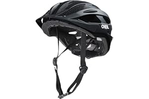 O'NEAL | Casco da Mountain Bike | Urban e Trail Riding | Leggero: solo 310g, grandi ventilatori per la ventilazione, standard di sicurezza EN1078 | Casco Outcast Plain V.22 | Adulto | Nero | S/M