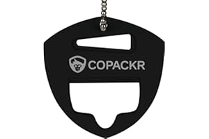 Copackr 's - Otwieracz do butelek, narzędzie do usuwania kapsli do wszystkich butelek z pulchną Gorilla (opakowanie pojedyncze, czarne)