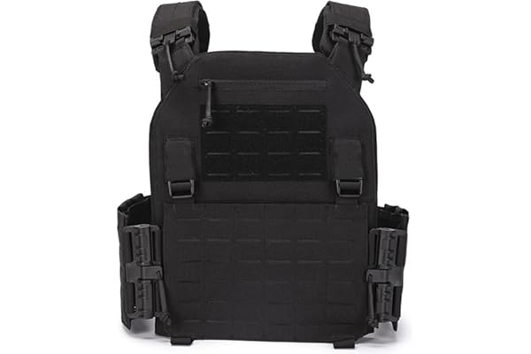 Support de Plaque Tactique Airsoft Upgrade Militaire JPC Lasercut Plate Carrier Airsoft Gilet de Protection Tactique en Nylon 1000D QRS MOLLE Compatible Avec Support de Plaque Robuste Pour Homme
