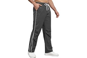 Suwangi Męskie spodnie dresowe do joggingu, na siłownię, spodnie treningowe, spodnie treningowe, spodnie treningowe, Y2k, streetwear, na co dzień, z kieszeniami