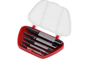 AKOZON Extractor Tornillo 5pcs Juego de Extractores de Tornillos Rotos Perno Fácil Sacar Conjunto de Herramientas de Eliminación