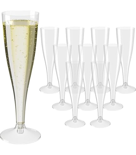 Champagneglazen/prosecco flutes transparant 150 ml van onbreekbaar