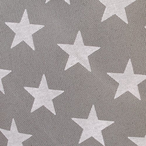 Graufarbener Sternen Leinen-Aufbewahrungskorb – qualitativ hochwertiger Korb mit weiß Sternen für die Aufbewahrung von Haushaltsartikeln. 40cm x 30cm x 25cm - 9