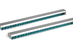 ORIGREEN 2 Pieces Ticket Holder Receipt Holder for Restaurant Refrigerator, No Drill Restaurant Order Ticket Holders for Walls Home Kitchen Office Cafes Pubs Bars(Sliiver, 50cm, 2p, UK)