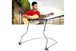 AYNEFY Harmonica Neck Holder Metal Adjustable 10 Holes Harmonica Harp Holder Neck Stand Rack Mount Harmonica Support Accessory