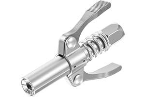 HJZHII Smarownica ustnikowa, podwójny uchwyt G Coupler do prasy tłuszczowej, ustnik, złączka, stożek, smarownica, uniwersalny gwint wewnętrzny, wszystkie rodzaje smarownic