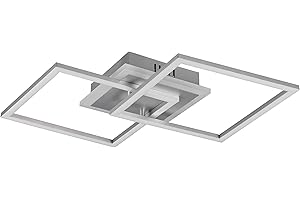 RL LIVE YOUR LIGHT Reality Leuchten LED Deckenleuchte Venida R62793187, Metall titanfarbig, inkl. 25 Watt LED, Switch Dimmer