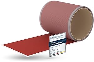 Flickly® Parches de reparación autoadhesivos | camión, remolque, tienda, toldos, camping, sombrillas, piscina | disponible en muchos colores | 2,5 m x 100 mm | (RAL 3000) Rojo Fuego