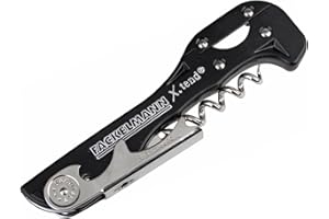 FMprofessional 21489 Tire-bouchon de serveur, acier inoxydable, noir, 50 x 50 x 20 cm