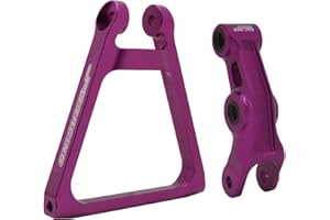JFG RACING Motorrad Hinterprogressionsdreieck Aluminium Aufhängungsgestänge + Hintergestänge Kit für Sur Ron Light Bee S/X Segway X160/X260-Lila