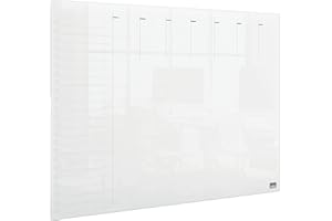 Nobo - Mini Tableau Agenda Semainier Transparent Effaçable en Acrylique, Format A3, Facile à Effacer, 210 x 297 mm, Feutre Marqueur et Fixations Murales Inclus, 1915615
