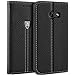 Produktbild BEZ® Hülle für Samsung A3 2017 Hülle, Handyhülle Kompatibel für Samsung Galaxy A3 2017 Bookstyle Tasche Schutzhüllen Klappbar Handytasche mit Kreditkartenhaltern, Ständer, Magnetverschluss, Schwarz