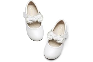 DREAM PAIRS Girl's Dress Shoes, Mary Jane Flats for Flower Girl Party School Wedding (Toddler/Little Girl)