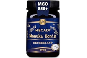 ‎HECADI Manuka Honig 850+ MGO Hecadi I Original Honig aus Neuseeland I mit zertifiziertem und Garantiertem Inhalt von MGO I 500 g
