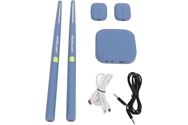 Ensemble de Batterie Virtuelle Portable, Ensemble de Batterie de réalité Virtuelle et, Kit de Batterie Virtuelle Compact et Portable, pour Débutants, Enfants et Adultes (Bleu)