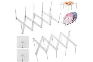 Blnriam Staffa di copertura in acciaio inossidabile 2 pezzi, staffa di copertura espandibile del vaso,