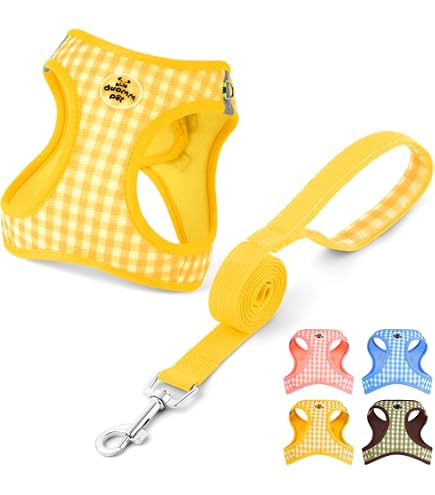 Step-in Hundegeschirr Für Kleine Hunde – Atmungsaktiv, Reflektierend, Verstellbar, Inkl. Leine, Für Chihuahua, Dackel & Mehr