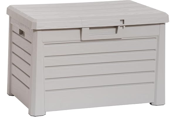Toomax Art. 158 Compact Box Florida Malle de Rangement Résine Gris 73 x 50,5 x 46,5 cm