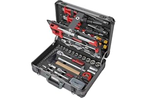 KS Tools 922.0731 Caisse A Outil Complete 131 pièces Malette Outils avec tournevis douilles et accessoires Caisse A Outil professionnel garantie à vie