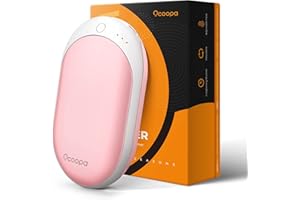 OCOOPA Hand Warmers Rechargeable, 7800mAh Long-Lasting Heating Electronic Hand Warmer, Body Warmer Battery Powered Great for Camping, Hunting, Warm Gift, Power Plus,1-Pack