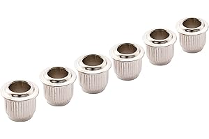 Musiclily Pro 9mm Boccole Accordatore Meccaniche per Chitarra Elettrica Vintage Tuning Pegs, Nickel (Set di 6)