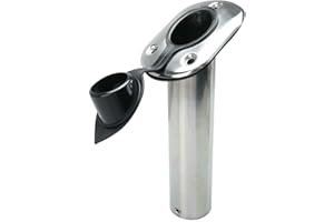 FreeTec Support de Canne à pêche 30 Degree pour Bateau de Pêche en Acier Inoxydable