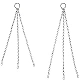 DPNYPack Of 2 Silver Zinc Hanging Basket Chain 14"