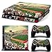 Produktbild Playstation PS4 - Full Set Cover Aufkleber Sticker für Konsole und 2 Controller - Fußball Spiel Vinyl Skin Sticker
