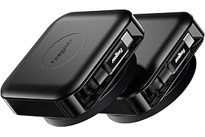 Fasgear Chowany kabel USB-C,obrót o 360° na stole,60 W PD/PPS kabel do szybkiego ładowania,USB C 2.0,kabel do ładowania do i-Phone 16 15 Pro Max/i-Pad Pro/MacBook/Sam-sung (2 Czarny, 2m)