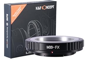 K&F CONCEPT Adaptateur de Monture d'objectif Compatible avec Objectif SLR M39/L39 à vis pour Fuji X-Series X-Pro1 FX Fuji X Mount Appareil Photo sans Miroir tel Que Fuji XT2 XT20 XE3 XT1 X-T2