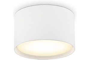BOYIR Faretti LED Soffitto 6W 560LM Faretti da Soffitto 4000K Luce Naturale Plafoniera led Soffitto Ø84x50mm Lampada da Soffitto in Alluminio per salone corridoio cucina salotto, Bianco