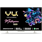 Vu 139 cm (55 inches) The Masterpiece Glo Series 4K Ultra HD Smart Android QLED TV 55QMP (Armani Gold) (2022 Model) | Built i