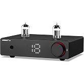 AIYIMA T20 Fully Balanced HiFi Tube Desktop Preamp | ECC83 Tube,For AIYIMA D20 A20,Remote Control and Volume,Interchangeable
