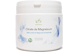 Benessence - Citrate De Magnésium en poudre soluble - Intégrateur Alimentaire - 125 jours d'intégration- 500 g