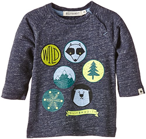 Billy Bandit Baby-Boys V05021 Long Sleeve Polo T-Shirt, Blue (Navy), 12-18 Months (Manufacturer Size:18 Months)