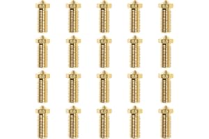 LTBL Lot de 20 buses 3D en laiton Volcano pour imprimante 3D V5 V6 (0,6 mm)