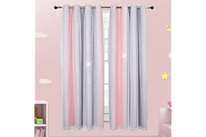 ZJXSNEH Camera dei bambini Tende oscuranti per soggiorno Camera da letto per bambini Decorazioni per la casa Tende sfumate Polvere di cenere-Arcobaleno Bar (Larghezza x Alto) L86cm x A114cm x 1PC