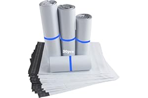 HVDHYY Sobre de Correo Plástico Bolsas de Envío Grande Tamaño Bolsa Paquete Vinted para Envío y Embalaje Fuerte Autoadhesivo 30cmX42cm 40cmX55cm 50cmX60cm 50cmX65cm 30pcs