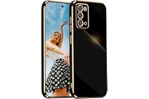 Kaywzo Funda para OPPO Find X3 Lite,Carcasa Ultradelgado Galvanoplastia Silicona Shockproof Caso,Brillante Espejo TPU Protección Phone Case Cover,Negro