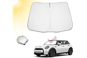 BIBIBO Mini Cooper F55 - Parasol para Coche con Mini Cooper F55 / F56 2015-2024, protección Solar para Coche, Calidad certificada, Cubierta de Parabrisas Frontal, Plegable, con protección UV