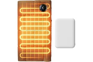 JISULIFE Hand Warmers Rechargeable, 6 Gears Heated Gloves with Power Bank, Multi-functions Heating Pad & Hand Warmers, Heated Gloves for Women, Kids, Hunting, Camping