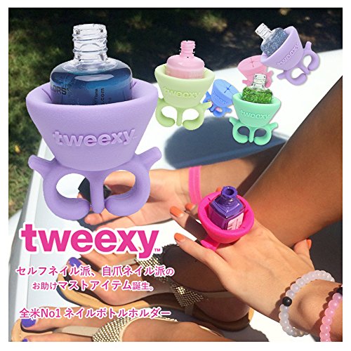 tweexy – Der Original Tragbare Nagellackhalter in Rosa - 2