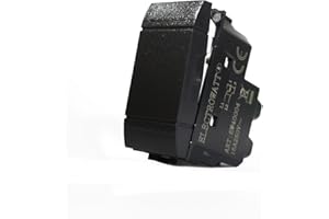 ELECTROWATT 1 PULSANTE INVERTITORE A LEVA NERO 16 A COMPATIBILE BTCINO LIVING