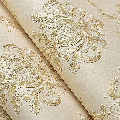 Preisvergleich Produktbild ZSLLO Tapetenrollenschlafzimmerwohnzimmer der europäischen Tapetenausgangsdekorationsentlastung 3D (Farbe : D)