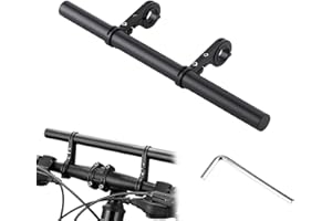 CONNECTION 30 cm Extension de Guidon de Vélo Support pour Guidon de 22-33 mm Rallonge Guidons Velo En Alliage d'Aluminium avec Clé Allen Extendeur de Guidons Vtt pour GPS Lampe Poche Téléphone Lampe
