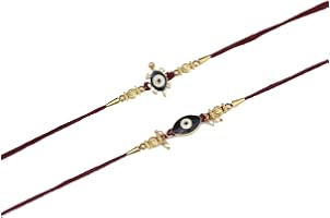 Rakhi for Brother Rakshabandhan Festival Stylish Rakhi for Brother and Bhabhi Metal Butterfly Rakhi for Men Set of 1